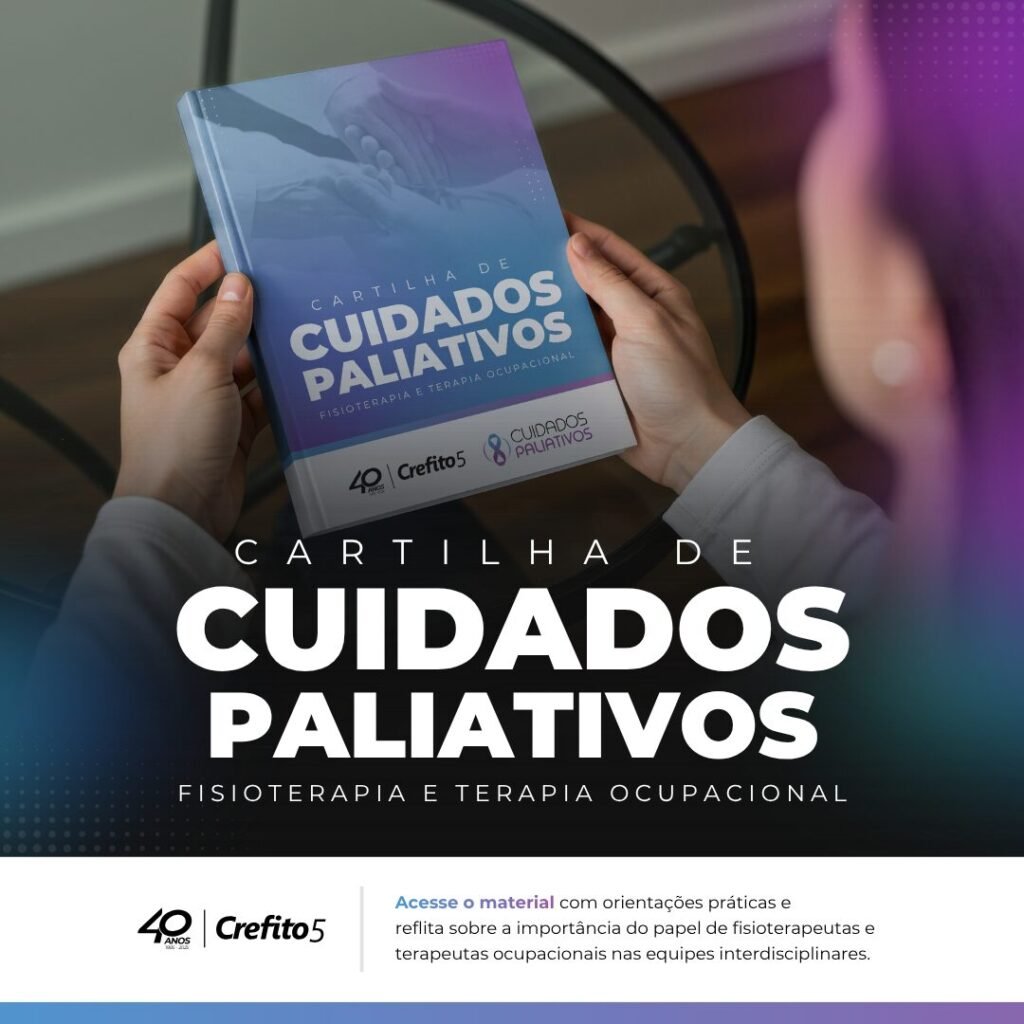 CREFITO-5 lança Cartilha de Cuidados Paliativos em Fisioterapia e Terapia Ocupacional