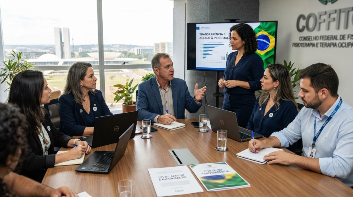 CREFITO-8 participa de encontro no COFFITO sobre a Lei de Acesso à Informação e o Portal da Transparência