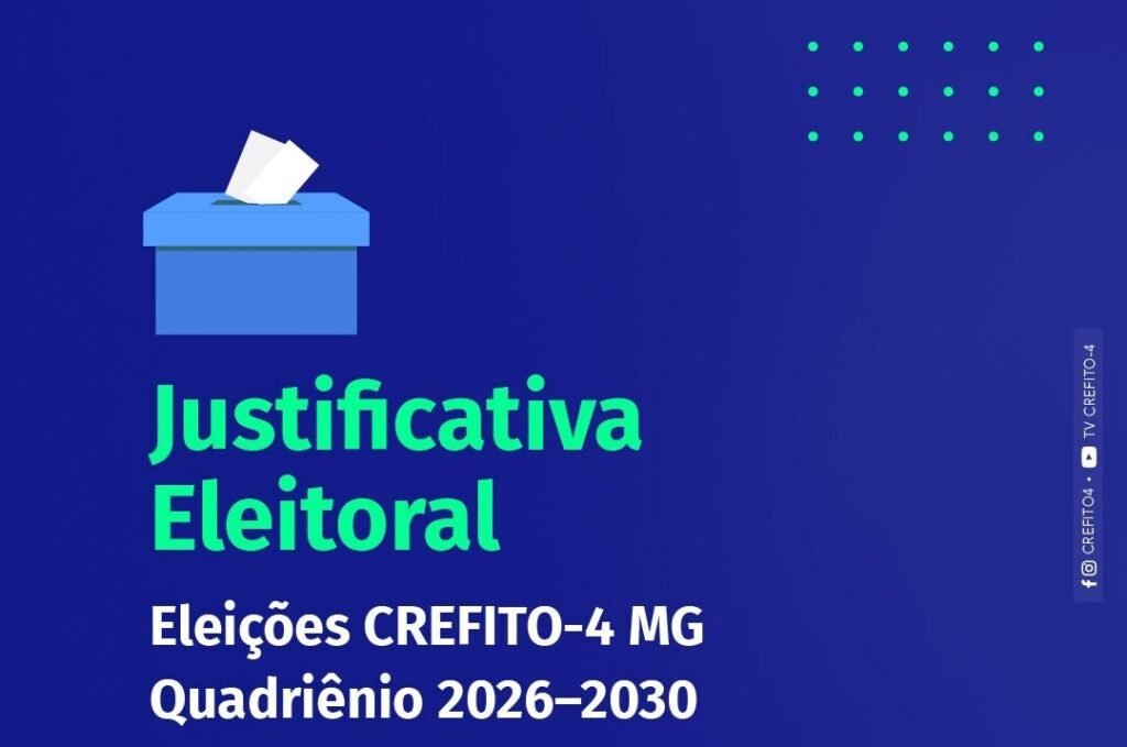 A pedido do Crefito-4 MG, COFFITO prorroga o prazo para apresentação da justificativa eleitoral